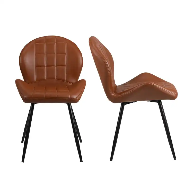 Pu leather dining chair